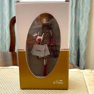 De Carlini Leopard Print Neiman Marcus shopper, Fashion Ornament.